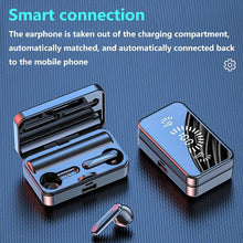 Load image into Gallery viewer, Bluetooth 5.1 Wireless Headphones Waterproof Sports Workout Earphones With Microphone Bluetooth In Ear Headphones Wireless Headset Quality Deep Bass Soft Earmuffs Light Weight Built-in Microphone Charging Box 3500mAh