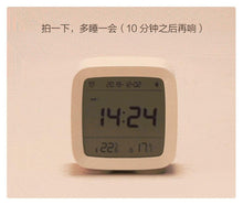 Load image into Gallery viewer, Bluetooth Alarm Clock Temperature Humidity Display LCD Screen Adjustable Clock Dual Alarm Clock with Night Light, Alarm Clock for Kids Small Alarm Clock for Home Bedroom Travel USB Powered Cute Design Nightlight With APP Smart Home