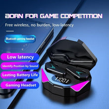 Load image into Gallery viewer, Bluetooth Game Headset Mobile Game 65ms Low Latency Chicken Winner True Wireless Earbuds with Mic Gaming Bluetooth Headphones Touch Control Eating Competitive Stereo Noise Reduction Earphones With Mic