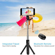 Load image into Gallery viewer, Bluetooth Selfie Stick Tripod
