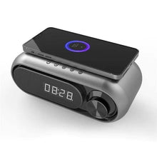 Load image into Gallery viewer, Bluetooth Speaker Wireless Charger with Alarm Clock