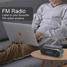 Load image into Gallery viewer, Bluetooth Speaker Wireless Charger with Alarm Clock