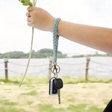 Load image into Gallery viewer, Boho Handmade Wristlet Bracelet Keyring