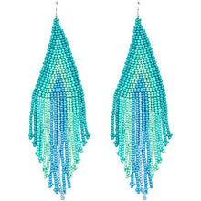 Load image into Gallery viewer, Boho Long Beaded Drop Earrings