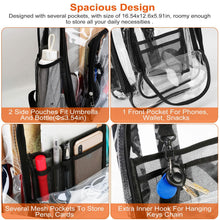 Load image into Gallery viewer, Book Bag Waterproof PVC Clear Backpack 5.3Gal with Reinforced Strap