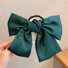 Load image into Gallery viewer, Bow-Knot Elastic Hair Bands Accessories Fashion Hair Band Long Ribbon Bow Ponytail Hair Tie Scrunchies Ponytail Holder Accessories for Women And Girls