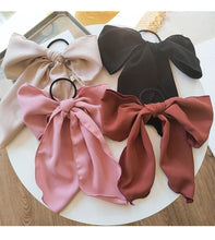 Load image into Gallery viewer, Bowknot Hair Scrunchies For Women Girls Sweet Elastic Hair Bands Elegant Hair Tie Rope Rubber Band Hair Gum Gorgeous Hair Accessories For Women