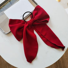 Load image into Gallery viewer, Bowknot Hair Scrunchies For Women Girls Sweet Elastic Hair Bands Elegant Hair Tie Rope Rubber Band Hair Gum Gorgeous Hair Accessories For Women