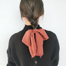 Load image into Gallery viewer, Bowknot Hair Scrunchies For Women Girls Sweet Elastic Hair Bands Elegant Hair Tie Rope Rubber Band Hair Gum Gorgeous Hair Accessories For Women