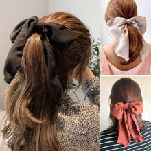 Load image into Gallery viewer, Bowknot Hair Scrunchies For Women Girls Sweet Elastic Hair Bands Elegant Hair Tie Rope Rubber Band Hair Gum Gorgeous Hair Accessories For Women