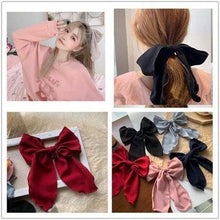 Load image into Gallery viewer, Bowknot Hair Scrunchies For Women Girls Sweet Elastic Hair Bands Elegant Hair Tie Rope Rubber Band Hair Gum Gorgeous Hair Accessories For Women