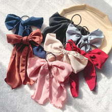 Load image into Gallery viewer, Bowknot Hair Scrunchies For Women Girls Sweet Elastic Hair Bands Elegant Hair Tie Rope Rubber Band Hair Gum Gorgeous Hair Accessories For Women