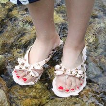 Load image into Gallery viewer, Bowknot Sandals Summer Woman Beach Flip Flops Beautiful Shoes PVC Slides Girls Sandals Slip On Flat Dress Sandals Summer Fashion Cute Flat Slip On Slides Flip Flops
