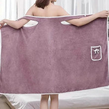 Load image into Gallery viewer, Bowknot Wearable Bath Towel for Adults
