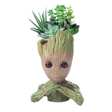 Load image into Gallery viewer, Boxod Treeman Baby Groot Succulent Flower Pot with Hole Pen Holder