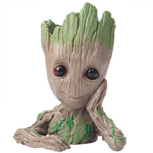 Load image into Gallery viewer, Boxod Treeman Baby Groot Succulent Flower Pot with Hole Pen Holder