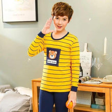 Load image into Gallery viewer, Boys Girls Sleepwear Winter Cotton Pajamas Sets Children Home Wear For Boy Pajamas Kids Nightwear Teenage Pajamas Clothes Sleepwear Suit Comfortable Thin Leisure Sleep Lounge Sleepwear for Adults Women Jogging Home wear
