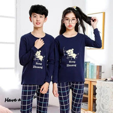 Load image into Gallery viewer, Boys Girls Sleepwear Winter Cotton Pajamas Sets Children Home Wear For Boy Pajamas Kids Nightwear Teenage Pajamas Clothes Sleepwear Suit Comfortable Thin Leisure Sleep Lounge Sleepwear for Adults Women Jogging Home wear