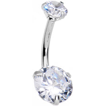 Load image into Gallery viewer, Clear Gem Swagger Sweep Dangle Belly Ring