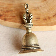 Load image into Gallery viewer, Brass Handicraft Die-casting Drop Magic Key Car Button Hanging Ornament Wind Bell Tibetan Bronze Creative Gift Home Decoration Pendant Best Birthday Gift