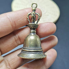 Load image into Gallery viewer, Brass Handicraft Die-casting Drop Magic Key Car Button Hanging Ornament Wind Bell Tibetan Bronze Creative Gift Home Decoration Pendant Best Birthday Gift