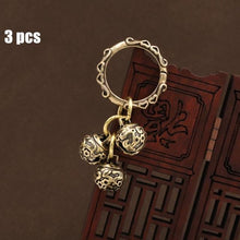 Load image into Gallery viewer, Brass Handicraft Die-Casting Wind Chimes Bell Button Wind Bell Bronze Bell Gift Home Decoration Pendant Brown Bell Metal Chandelier Wind Chime