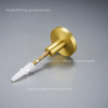 Load image into Gallery viewer, Brass Hooks Shell Nordic Pastoral White Gold Bathroom Indoor Kitchen Hallway Wall Clothes Hooks Wall Hangings Row Hooks Mounted Robe Clothes Hanger Wall Door Kitchen Hook Golden Hanging Wall Décor