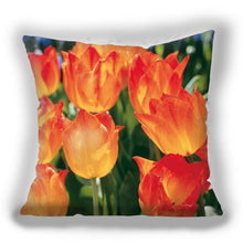 Load image into Gallery viewer, Bright Red Flower Cushion Cover Home Fashion Decoration Red Orange Pink Poppy Flowers Decorative Throw Pillow Cover Case Cushion Home Living Room Pillow Case Super Soft Short Plush Cushion Cover 45x45CM