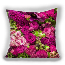 Load image into Gallery viewer, Bright Red Flower Cushion Cover Home Fashion Decoration Red Orange Pink Poppy Flowers Decorative Throw Pillow Cover Case Cushion Home Living Room Pillow Case Super Soft Short Plush Cushion Cover 45x45CM