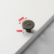 Load image into Gallery viewer, Bronze Door Handles Cabinet Handle Antique Cabinet Pulls Wardrobe Drawer Knobs Zinc Alloy Cupboard Furniture Hardware Center Shabby Chic Drawer Pulls Handles Antique Bronze Kitchen Cabinet Drop Bail Pulls Handles
