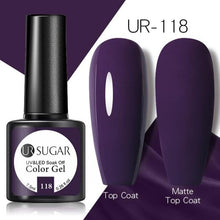 Load image into Gallery viewer, Brown Blue Gel Nail Polish UV LED Autumn Winter Series Matte And Glossy Colors Elegant Stylish Design For Womens