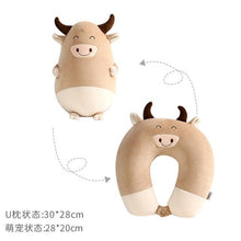 Load image into Gallery viewer, Bubble Kiss Soft Pillow Penguin U-Shaped Sleep Protection Neck Pillow Home Office Nap Body Pillows Travel Car Adult Cute Pillows U-Shaped Neck Pillow Throw Pillow Neck Supporter Foam particle Headrest Office Nap Desktop Pad Headrest