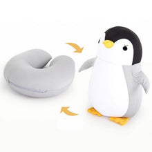 Load image into Gallery viewer, Bubble Kiss Soft Pillow Penguin U-Shaped Sleep Protection Neck Pillow Home Office Nap Body Pillows Travel Car Adult Cute Pillows U-Shaped Neck Pillow Throw Pillow Neck Supporter Foam particle Headrest Office Nap Desktop Pad Headrest