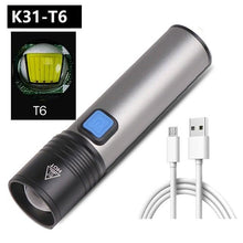 Load image into Gallery viewer, Built in battery XP-G Q5 Zoom Focus Mini led Flashlight Torch Lamp Lantern 2000 Lumen Adjustable Penlight Waterproof T6 light Focus IP65 Water-Resistant Portable for Indoor and Outdoor Camping Hiking