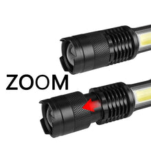 Load image into Gallery viewer, Built in battery XP-G Q5 Zoom Focus Mini led Flashlight Torch Lamp Lantern 2000 Lumen Adjustable Penlight Waterproof T6 light Focus IP65 Water-Resistant Portable for Indoor and Outdoor Camping Hiking