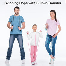 Load image into Gallery viewer, Built-in Rolling Pin Counter Jump Rope Skipping Rope Speed Rope For Boxing Jumping Training Lose Weight Fitness Digital Weight Calories Time Setting Skipping Rope With Counter For Indoor And Outdoor Exercise