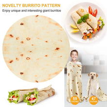 Load image into Gallery viewer, Burrito Tortilla Throw Blanket
