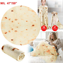 Load image into Gallery viewer, Burrito Tortilla Throw Blanket
