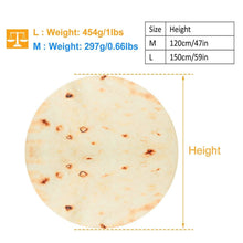 Load image into Gallery viewer, Burrito Tortilla Throw Blanket