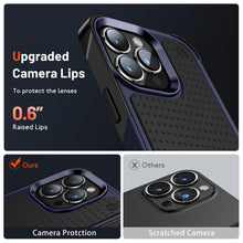 Load image into Gallery viewer, Business Black Shockproof Armor Case for iPhone 14 Pro Max 14 Plus 13 12 Hard Cover Heavy Duty Case Shockproof Ultra-Slim Non-slip iPhone Powerful Protective Phone Case for iPhone