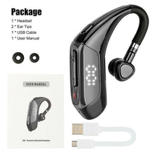 Load image into Gallery viewer, Business Bluetooth 5.0 Wireless Single-Ear Headset LED Power Display Ultra-Long Standby Earbud Headphones Wireless Black Earphone Bluetooth Noise Isolating Wireless Earbuds With Microphones Clear Calls Painless Wearing