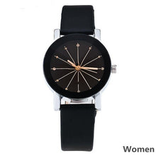 Load image into Gallery viewer, Business Luxury Couple Quartz Watch Dial Hour Analog Women Watches Men Leather Wristwatches Casual Simple Rhinestone Quartz Leather Wrist Watch For Father’s Day