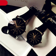 Load image into Gallery viewer, Business Luxury Couple Quartz Watch Dial Hour Analog Women Watches Men Leather Wristwatches Casual Simple Rhinestone Quartz Leather Wrist Watch For Father’s Day