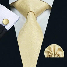 Load image into Gallery viewer, Business Luxury Men Silk Necktie Fashion Tie Sets For Men Wedding Party Wear Elegant Neck Tie Design For Men Soft Business Casual Suit Neckties