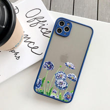 Load image into Gallery viewer, Butterfly Lavender Flower Phone Case For iPhone 13 mini 14 pro max Hard Shockproof Cover Floral Design Built-in Lens Protection Beautiful Design Transparent Back Case Cover for iPhone