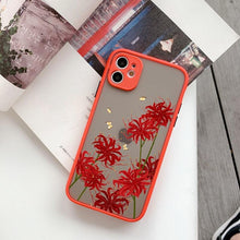 Load image into Gallery viewer, Butterfly Lavender Flower Phone Case For iPhone 13 mini 14 pro max Hard Shockproof Cover Floral Design Built-in Lens Protection Beautiful Design Transparent Back Case Cover for iPhone
