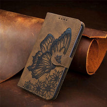 Load image into Gallery viewer, Butterfly Leather Flip Cover For iPhone 14 X XS XR 13 12 11 Pro Max 12 MINI Phone Wallet Case PU Leather Wallet Case Butterfly Flower Pattern Design Magnetic Flip Case Shockproof Protective Cover