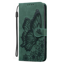 Load image into Gallery viewer, Butterfly Leather Flip Cover For iPhone 14 X XS XR 13 12 11 Pro Max 12 MINI Phone Wallet Case PU Leather Wallet Case Butterfly Flower Pattern Design Magnetic Flip Case Shockproof Protective Cover