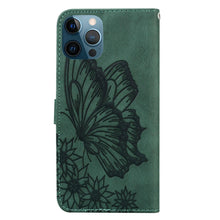 Load image into Gallery viewer, Butterfly Leather Flip Cover For iPhone 14 X XS XR 13 12 11 Pro Max 12 MINI Phone Wallet Case PU Leather Wallet Case Butterfly Flower Pattern Design Magnetic Flip Case Shockproof Protective Cover