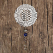 Load image into Gallery viewer, Butterfly Wind Spinner Hanging With Gazing Ball Spiral Tail 3D Metal Rotating Outdoor Stainless Steel Butterfly Metal Wind Chime Christmas Pendant Hanging Spiral Wind-chimes Garden Yard Home Decor